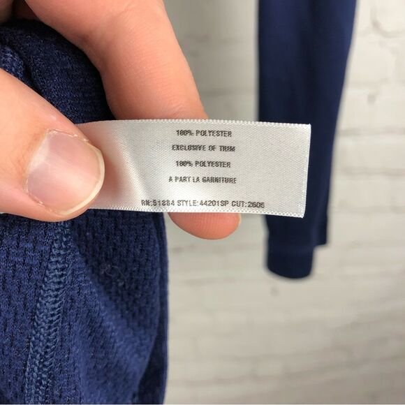 Patagonia Dark Blue Long Sleeve Men's Sz Large - Picture 7 of 8